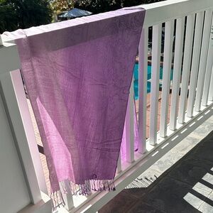 Purple sarong with Fringe